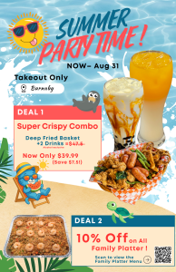summer party time takout deal