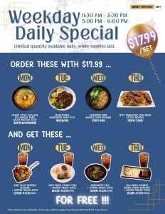 Weekday Daily Speical 2602